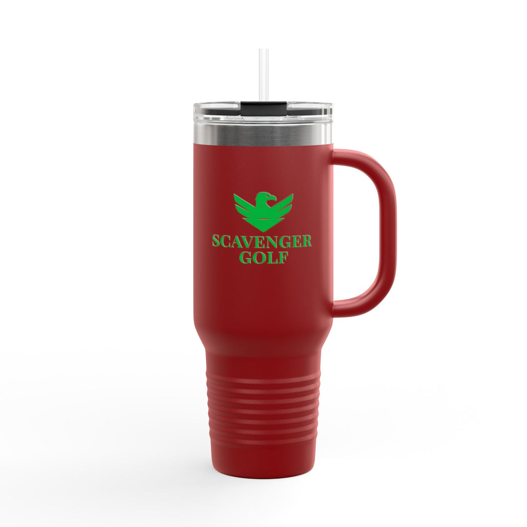 Scavenger Golf CLASSIC LOGO 40oz Insulated Travel Mug – Stainless Steel, Spill-Proof, Hot & Cold All-Day Hydration