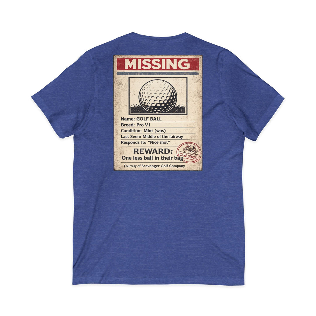 Scavenger Golf’s Lost Ball Case Files – Women’s V-Neck Tee