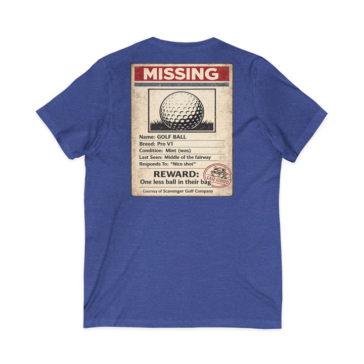 Scavenger Golf’s Lost Ball Case Files – Women’s V-Neck Tee