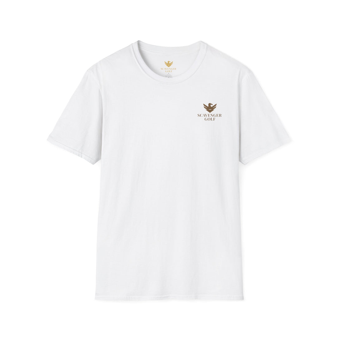 Scavenger Golf's “Son of a *+*+*!” Front 9 Disaster Club Unisex Soft style Tee
