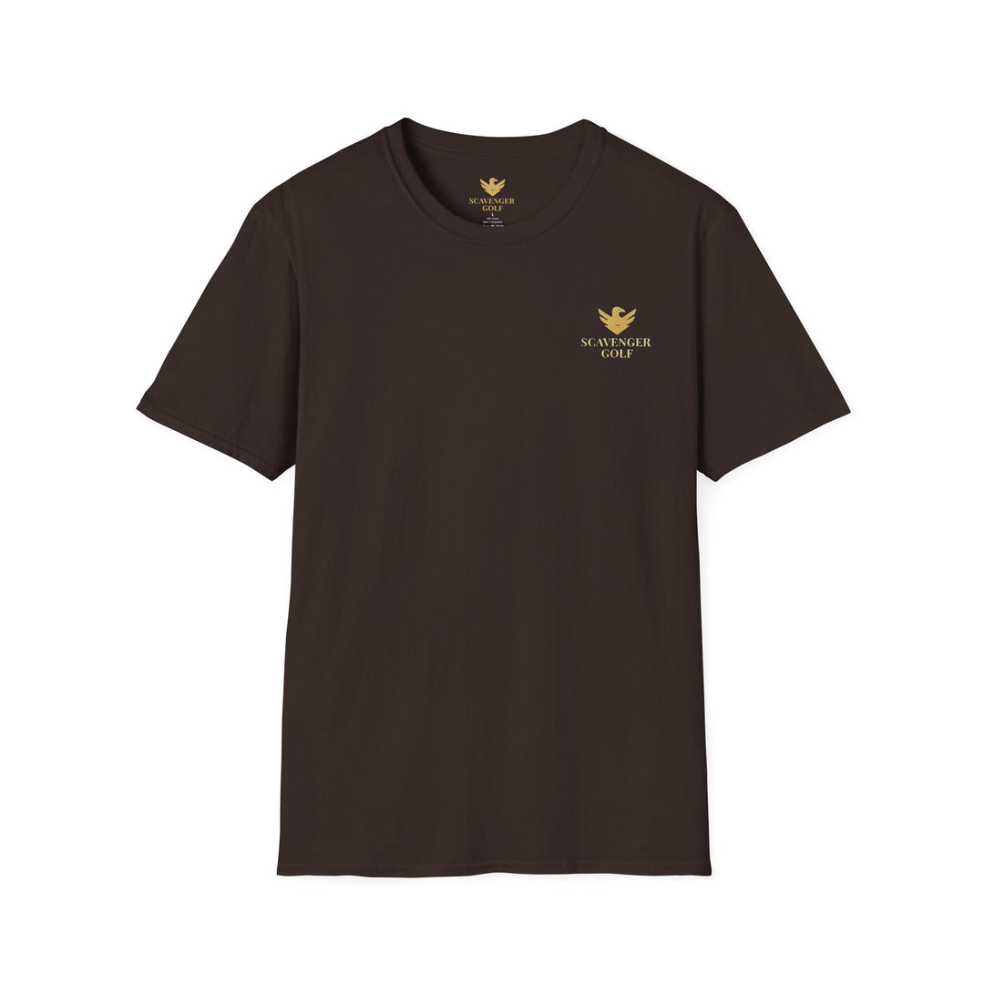 Scavenger Golf's “Son of a *+*+*!” Front 9 Disaster Club Unisex Soft style Tee