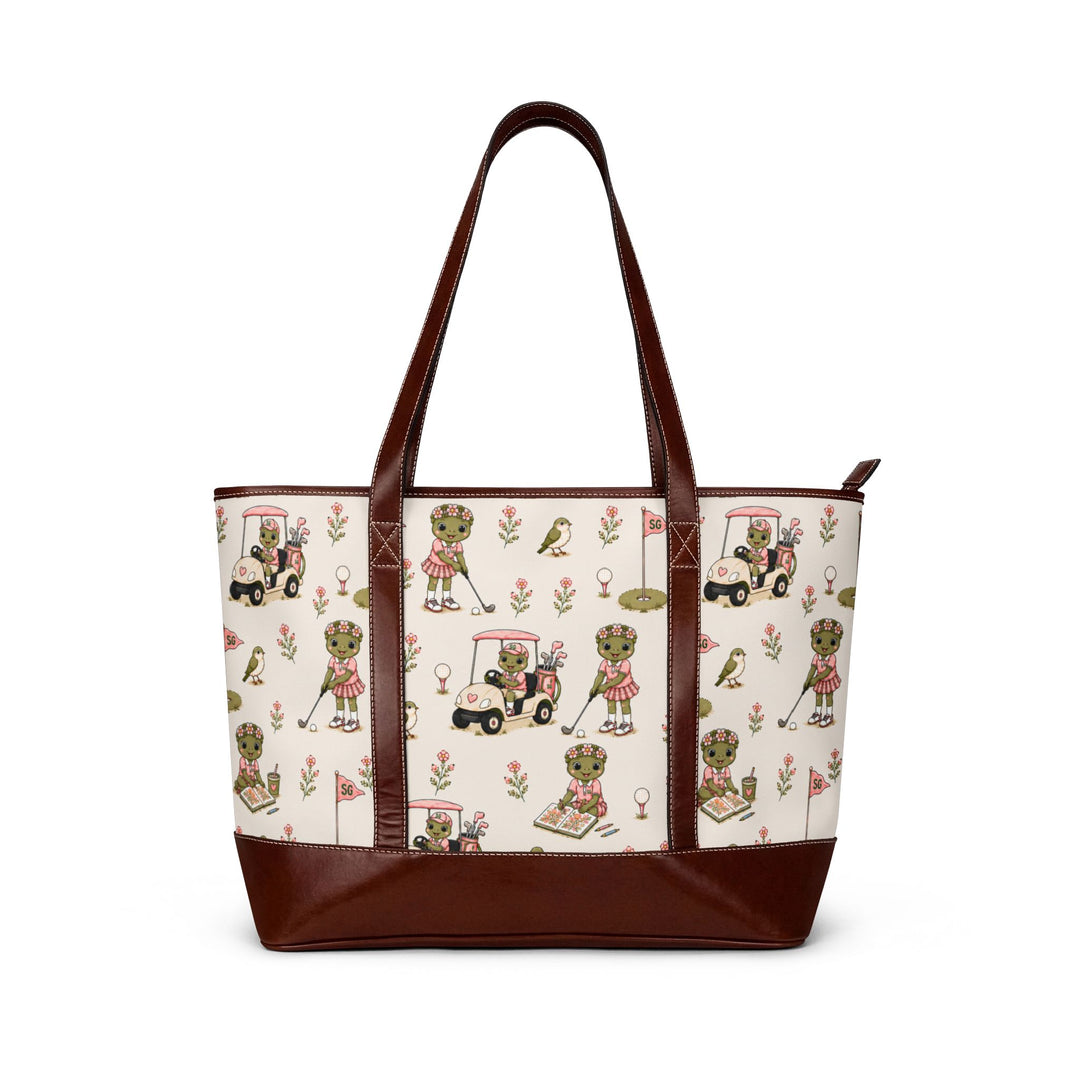 Lost Balls & Wildflowers Vintage Golf Tote Bag
