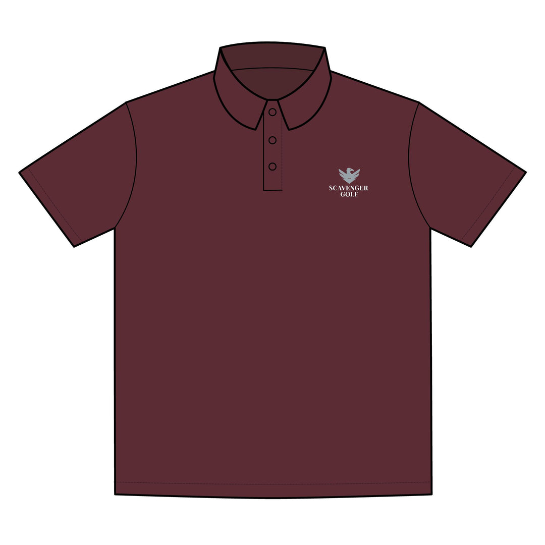 Scavenger Golf Polo – 100% Polyester, Lightweight, Wrinkle-Resistant, All-Day Comfort