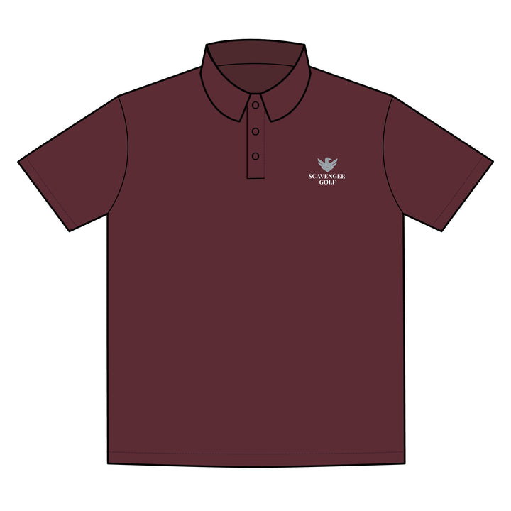 Scavenger Golf Polo – 100% Polyester, Lightweight, Wrinkle-Resistant, All-Day Comfort