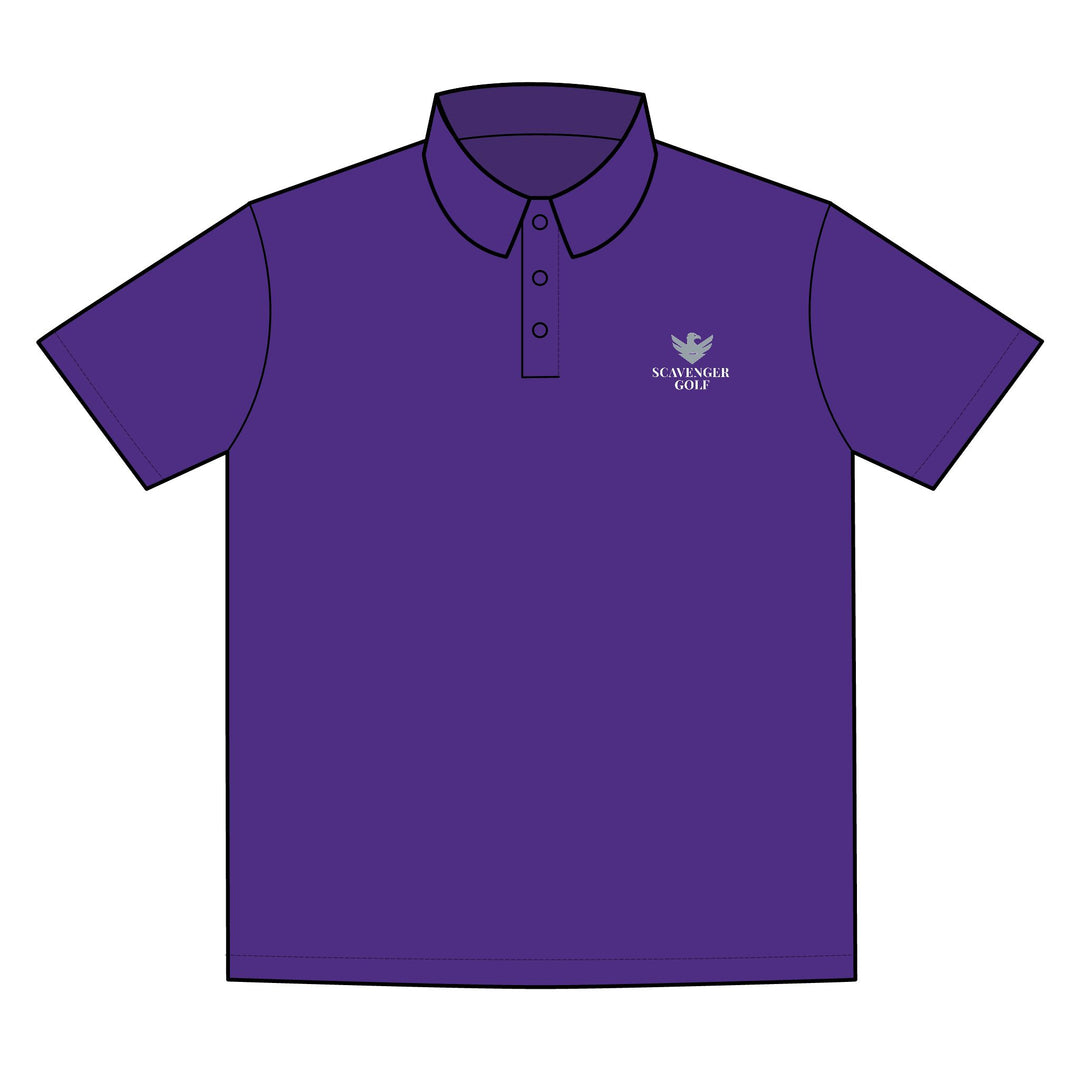 Scavenger Golf Polo – 100% Polyester, Lightweight, Wrinkle-Resistant, All-Day Comfort