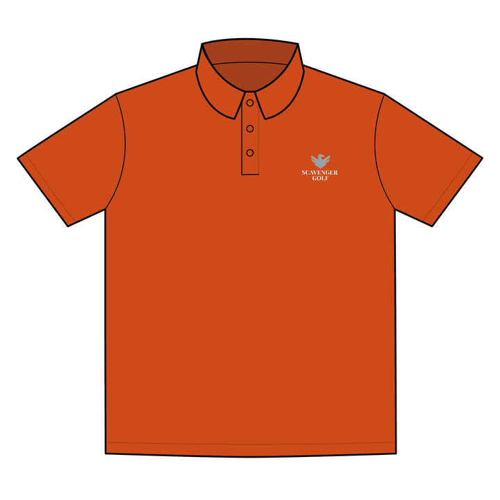 Scavenger Golf Polo – 100% Polyester, Lightweight, Wrinkle-Resistant, All-Day Comfort