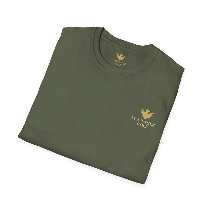 Scavenger Golf's “Son of a *+*+*!” Front 9 Disaster Club Unisex Soft style Tee