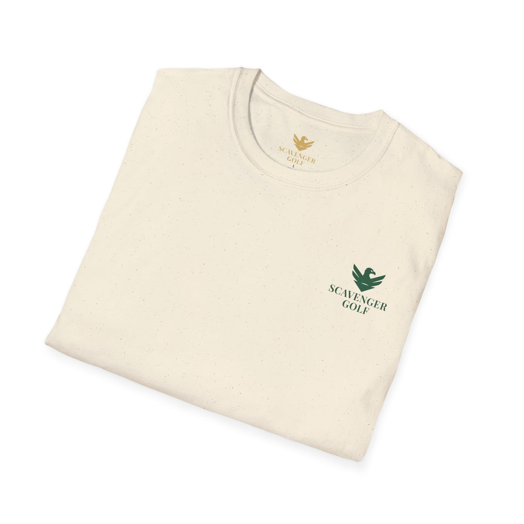 Scavenger Golf's “Son of a *+*+*!” Front 9 Disaster Club Unisex Soft style Tee