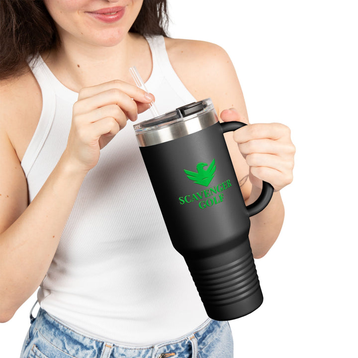 Scavenger Golf CLASSIC LOGO 40oz Insulated Travel Mug – Stainless Steel, Spill-Proof, Hot & Cold All-Day Hydration