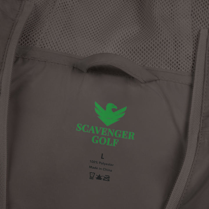 Scavenger Golf Hazard Hank Windbreaker Jacket — Minimal Classy Style Crest Chest Design