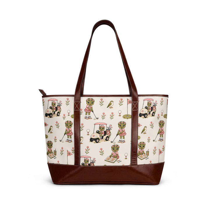 Lost Balls & Wildflowers Vintage Golf Tote Bag