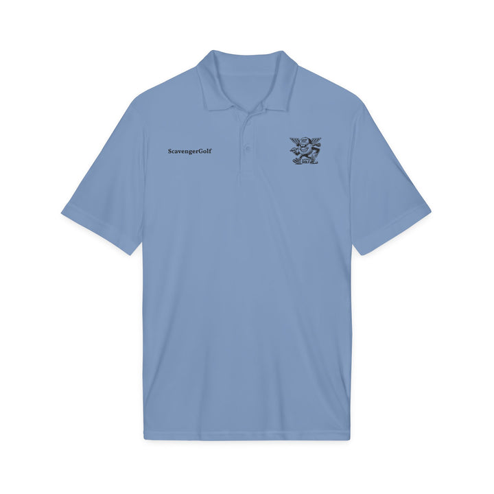 'Hazard Hank' Crest Embroidered Performance Polo by Scavenger Golf