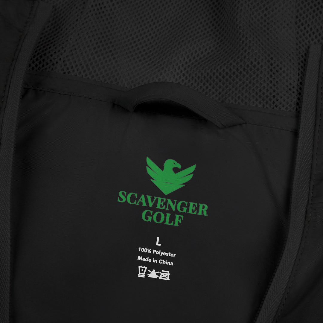 Scavenger Golf Hazard Hank Windbreaker Jacket — Minimal Classy Style Crest Chest Design