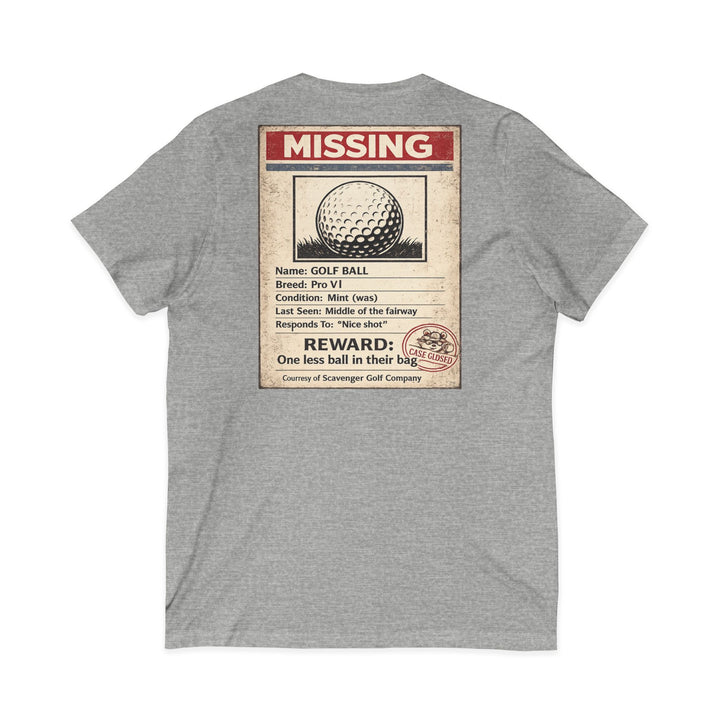 Scavenger Golf’s Lost Ball Case Files – Women’s V-Neck Tee