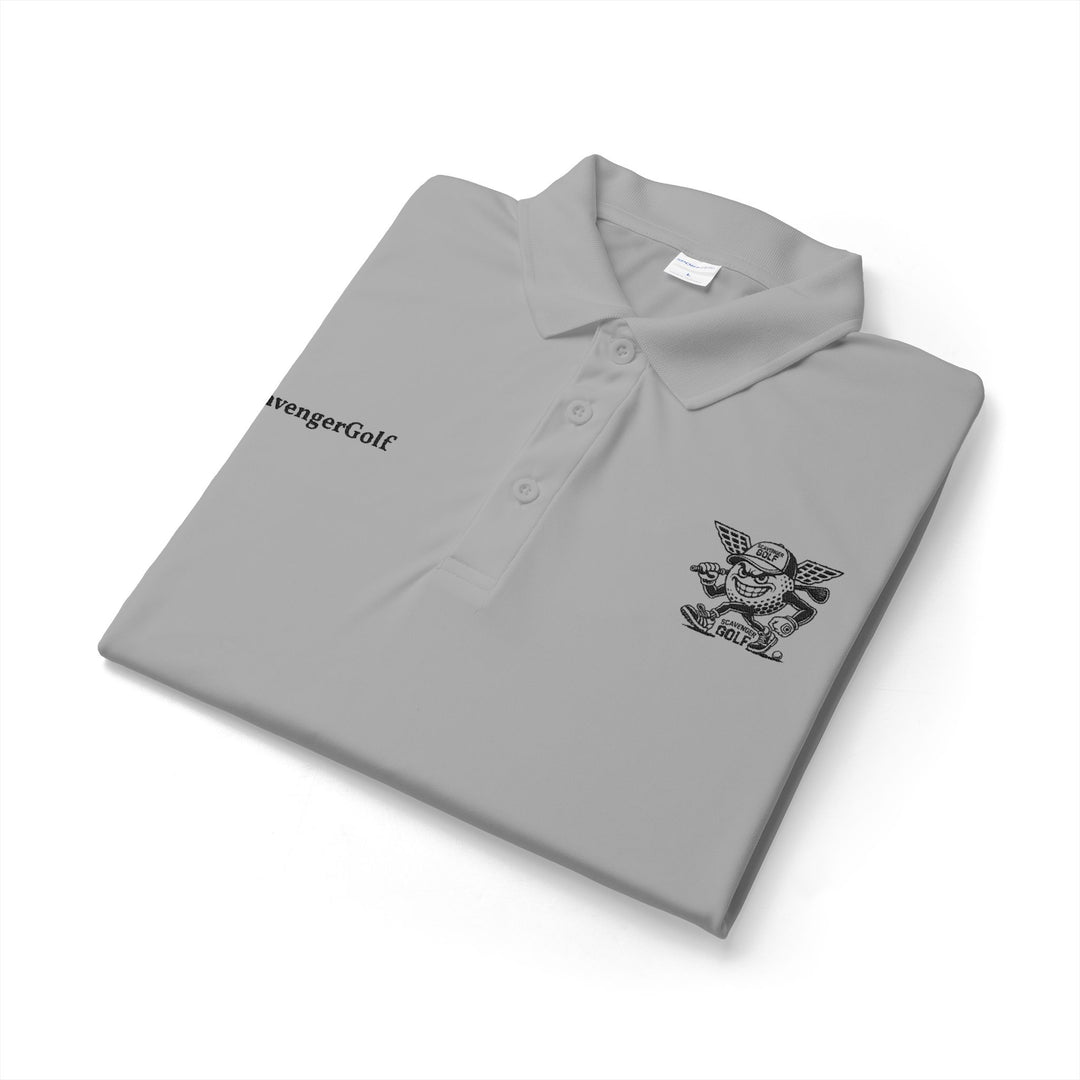 'Hazard Hank' Crest Embroidered Performance Polo by Scavenger Golf