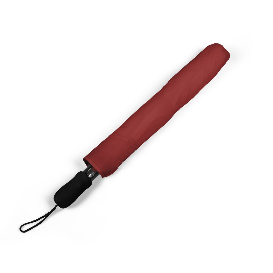 Scavenger Golf Hazard Hank Compact Semi-Automatic Foldable Umbrella Travel-Ready Windproof Rain Umbrella (Burgundy)