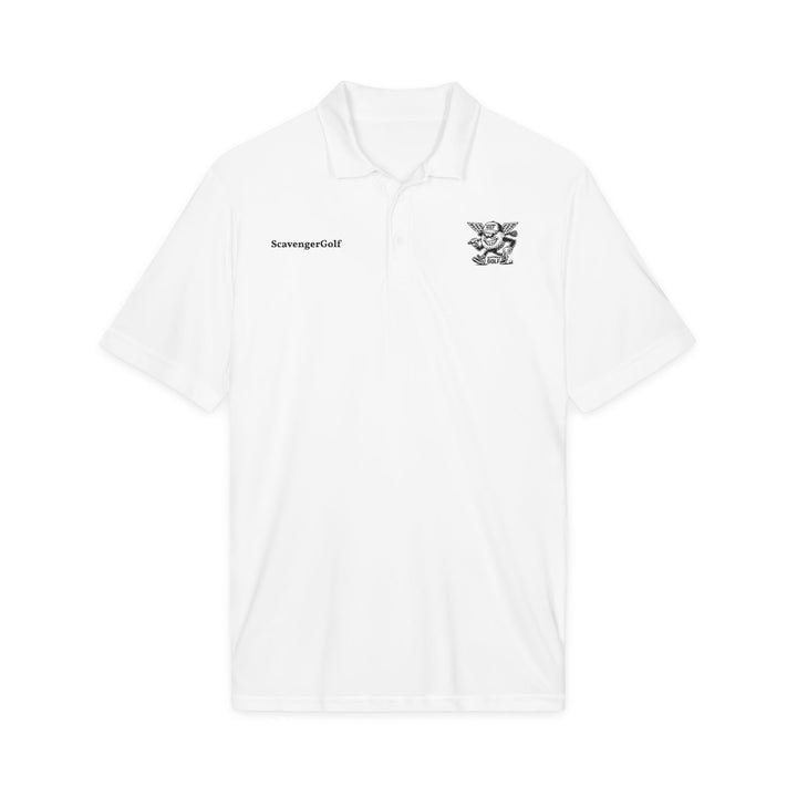 'Hazard Hank' Crest Embroidered Performance Polo by Scavenger Golf