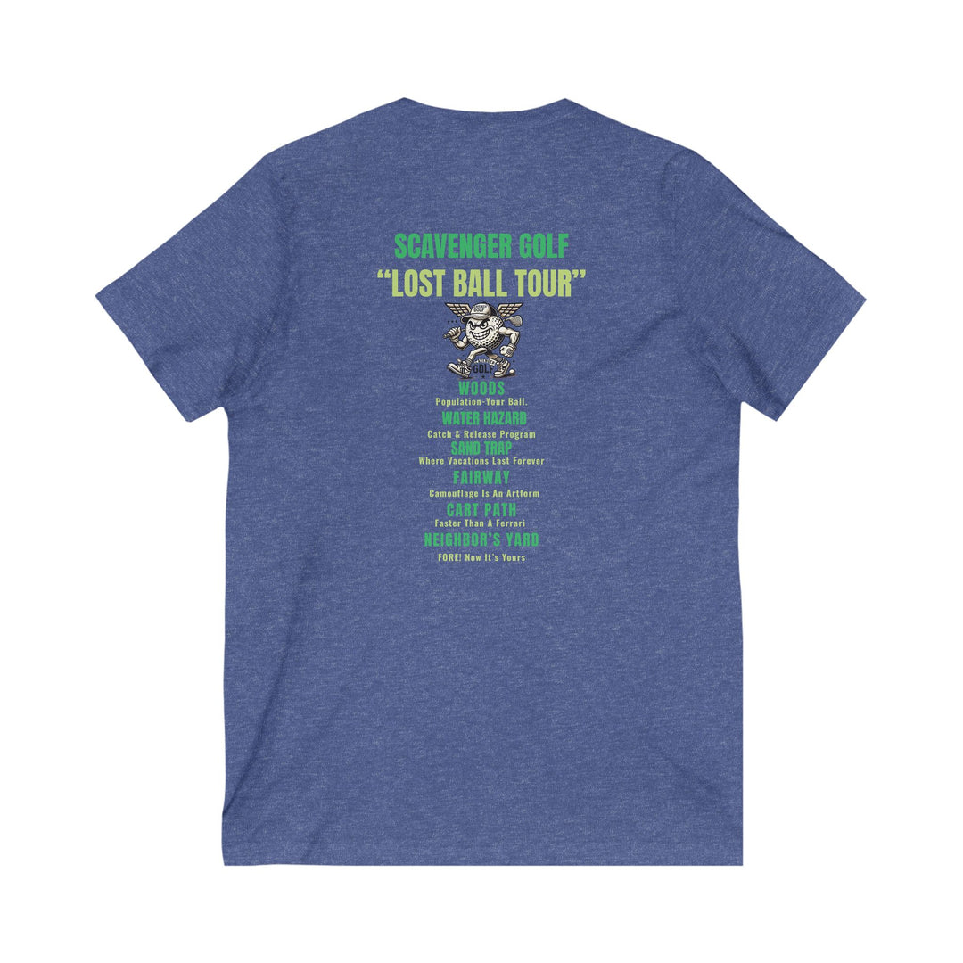 Lost Ball Tour V-Neck Tee – Scavenger Golf