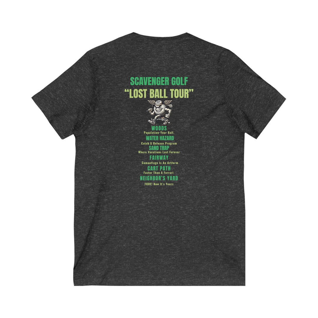 Lost Ball Tour V-Neck Tee – Scavenger Golf