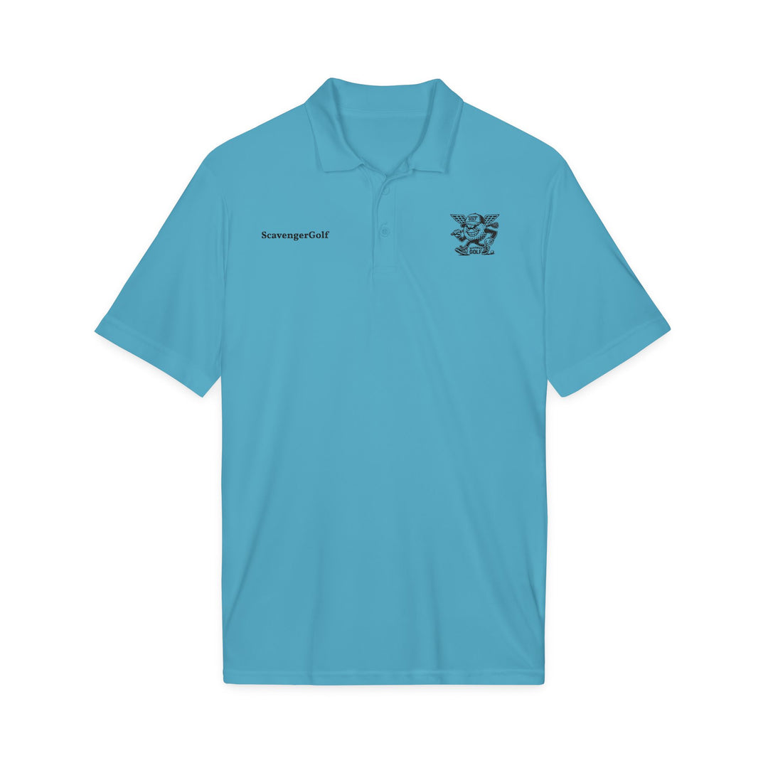 'Hazard Hank' Crest Embroidered Performance Polo by Scavenger Golf