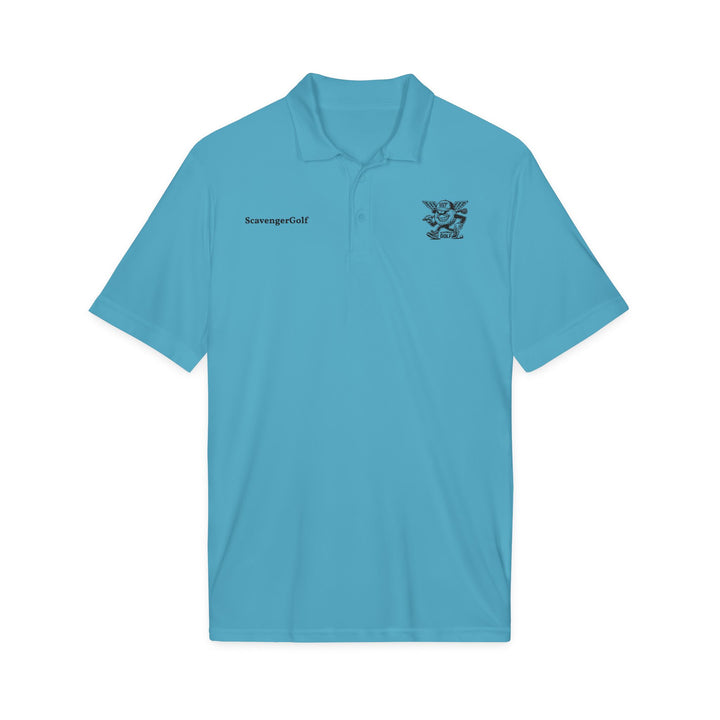 'Hazard Hank' Crest Embroidered Performance Polo by Scavenger Golf
