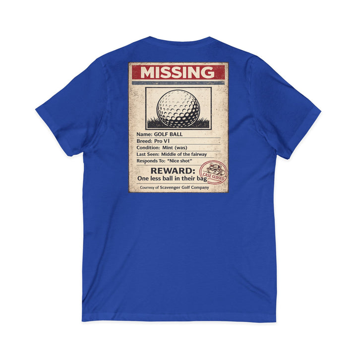 Scavenger Golf’s Lost Ball Case Files – Women’s V-Neck Tee