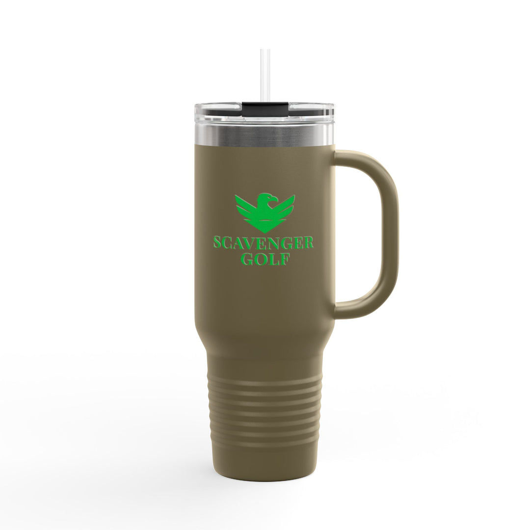 Scavenger Golf CLASSIC LOGO 40oz Insulated Travel Mug – Stainless Steel, Spill-Proof, Hot & Cold All-Day Hydration