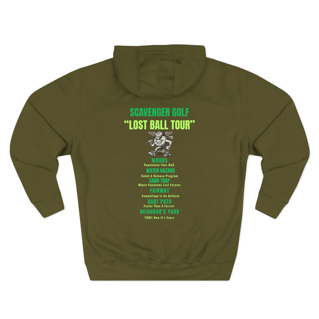 Scavenger Golf Three-Panel Fleece Hoodie – Lost Ball Tour