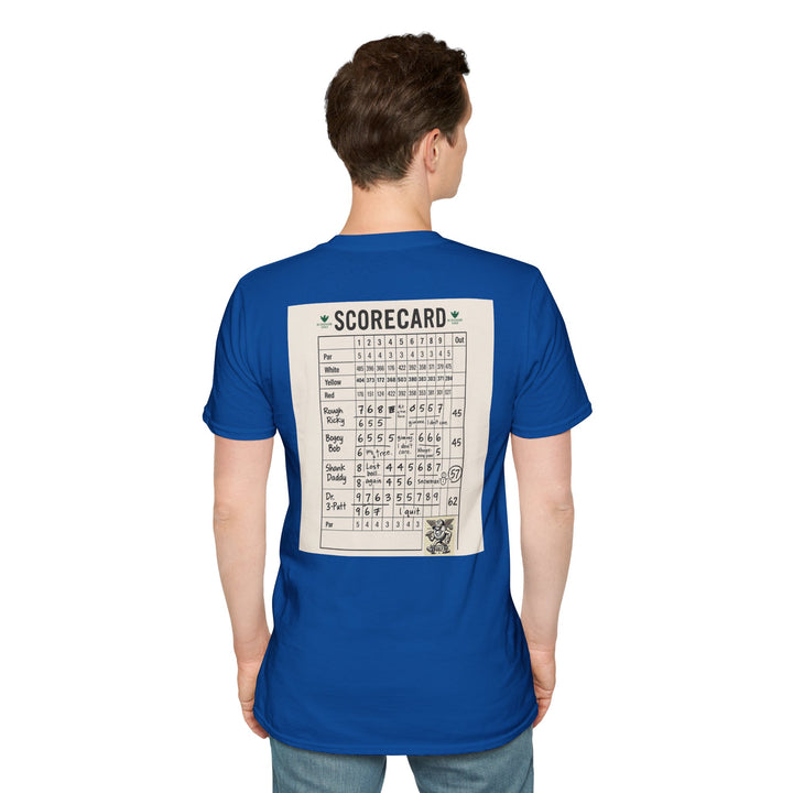 Scavenger Golf's “Son of a *+*+*!” Front 9 Disaster Club Unisex Soft style Tee