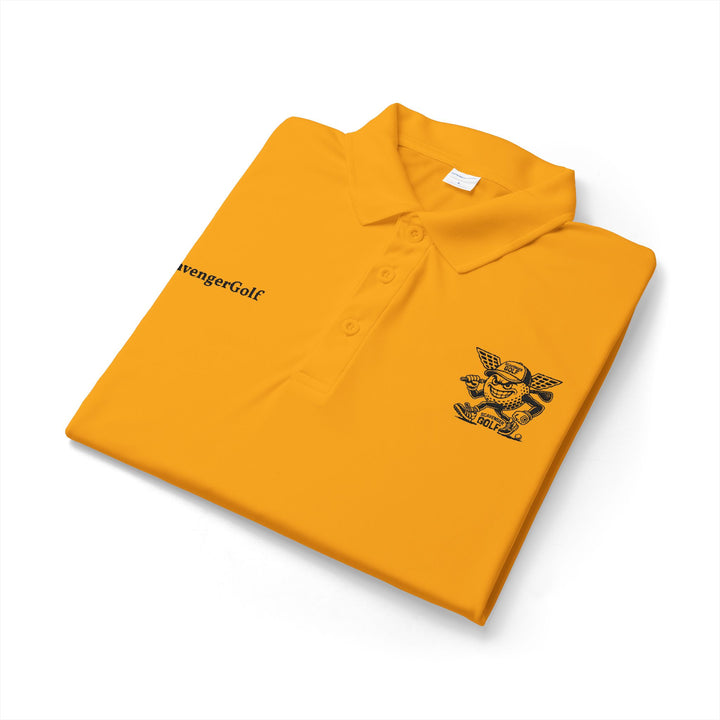'Hazard Hank' Crest Embroidered Performance Polo by Scavenger Golf