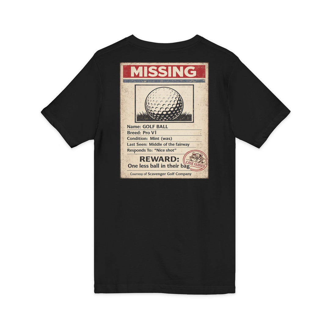 Scavenger Golf’s Lost Ball Case Files – Women’s V-Neck Tee