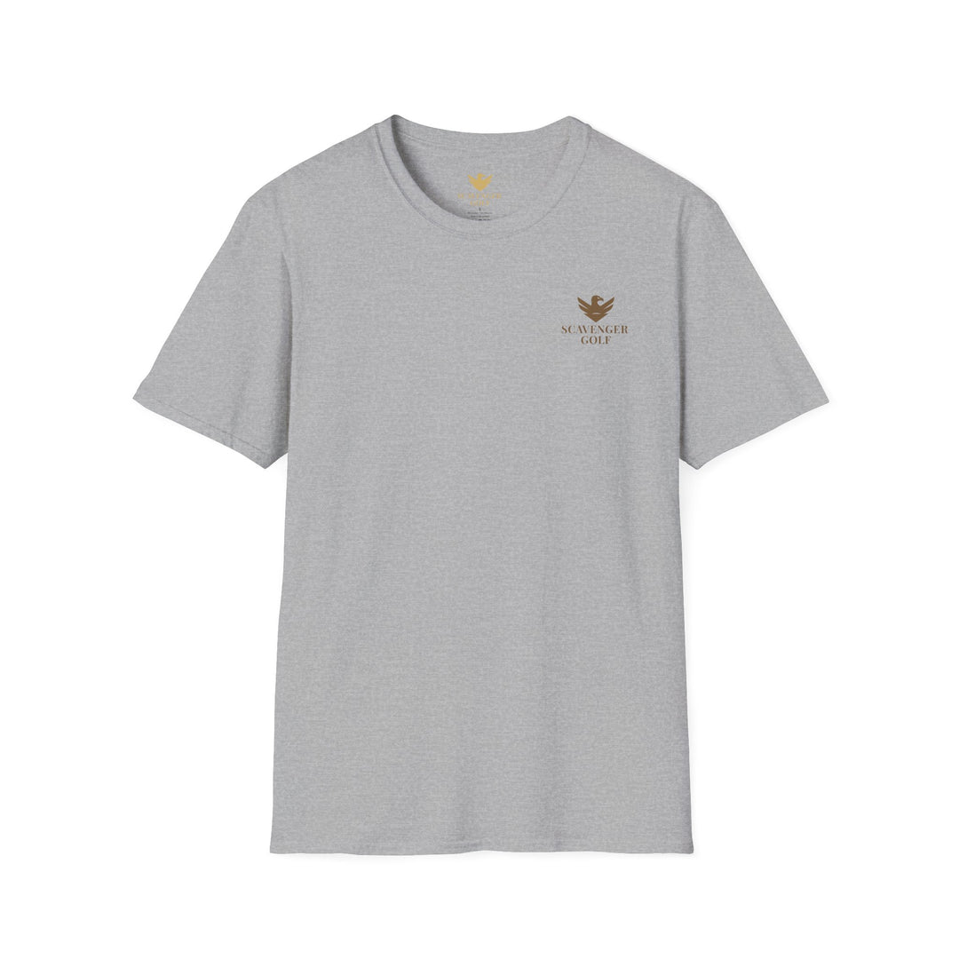 Scavenger Golf's “Son of a *+*+*!” Front 9 Disaster Club Unisex Soft style Tee