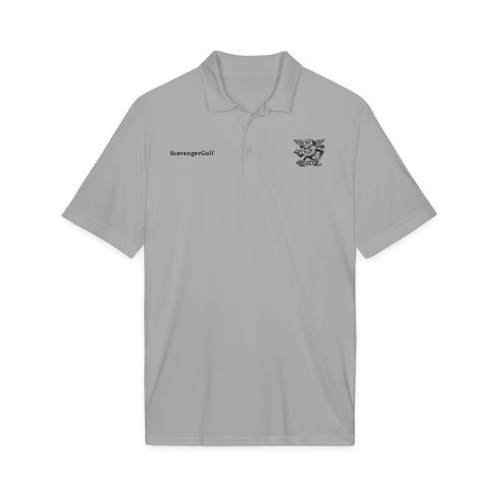 'Hazard Hank' Crest Embroidered Performance Polo by Scavenger Golf