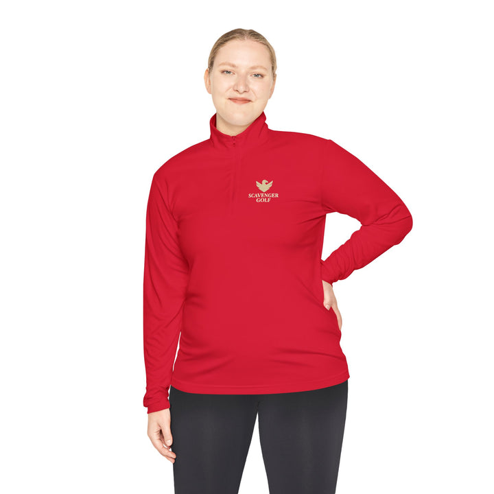 Scavenger Golf Unisex Quarter-Zip Pullover – Lightweight, Moisture-Wicking, and Perfect On or Off the Course