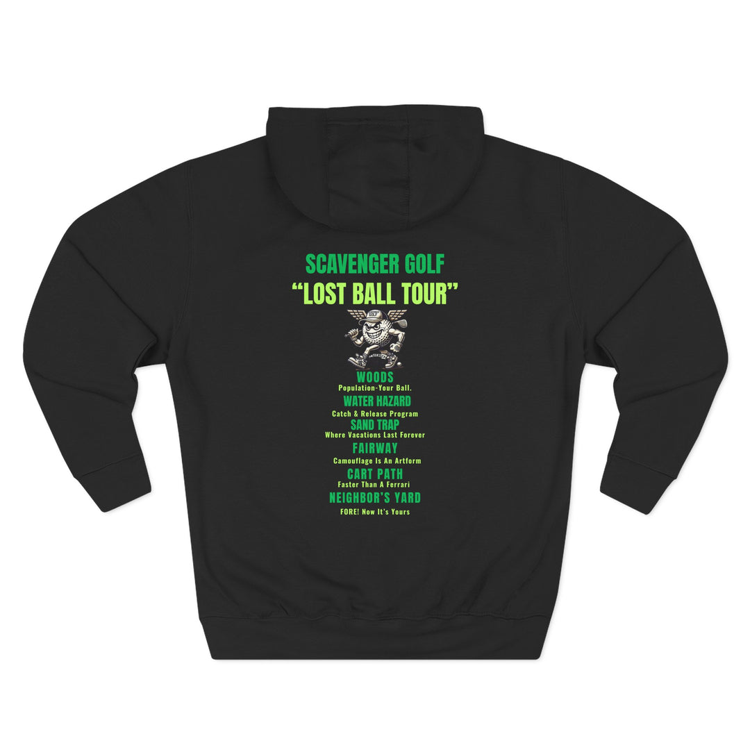 Scavenger Golf Three-Panel Fleece Hoodie – Lost Ball Tour