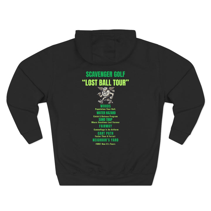 Scavenger Golf Three-Panel Fleece Hoodie – Lost Ball Tour