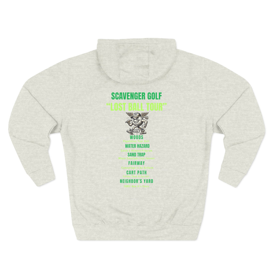 Scavenger Golf Three-Panel Fleece Hoodie – Lost Ball Tour