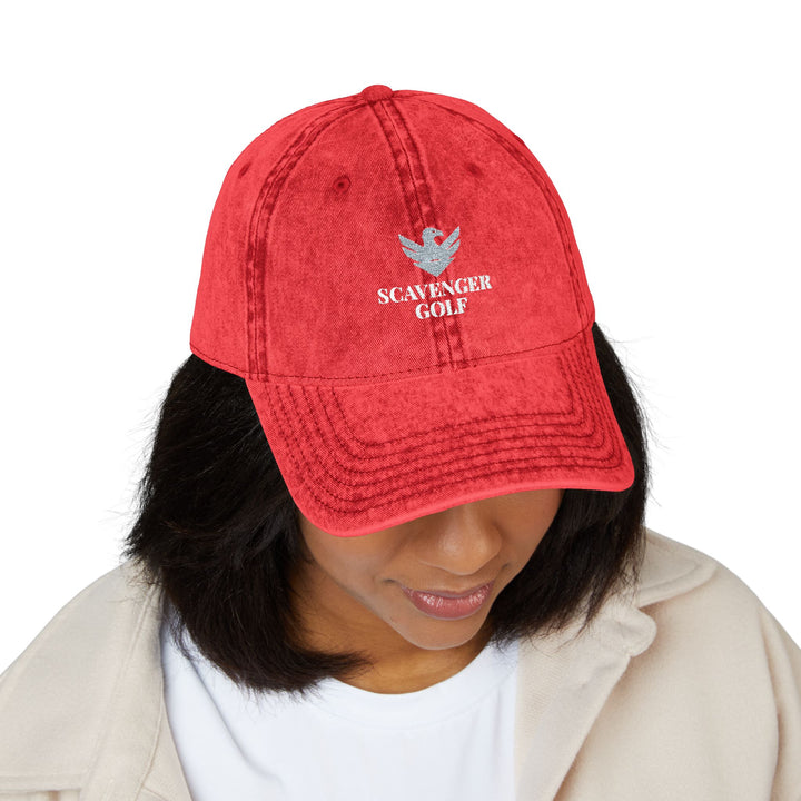 Vintage Cotton Twill Hat by Scavenger Golf | Adjustable, Washed-Out Look