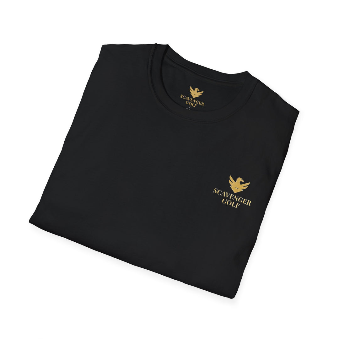 Scavenger Golf's “Son of a *+*+*!” Front 9 Disaster Club Unisex Soft style Tee