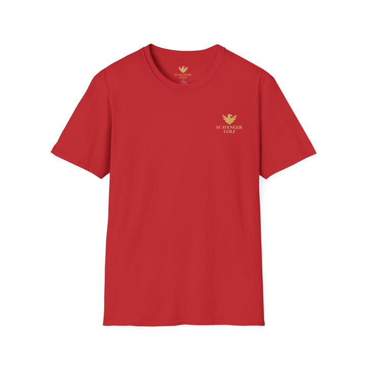 Scavenger Golf's “Son of a *+*+*!” Front 9 Disaster Club Unisex Soft style Tee