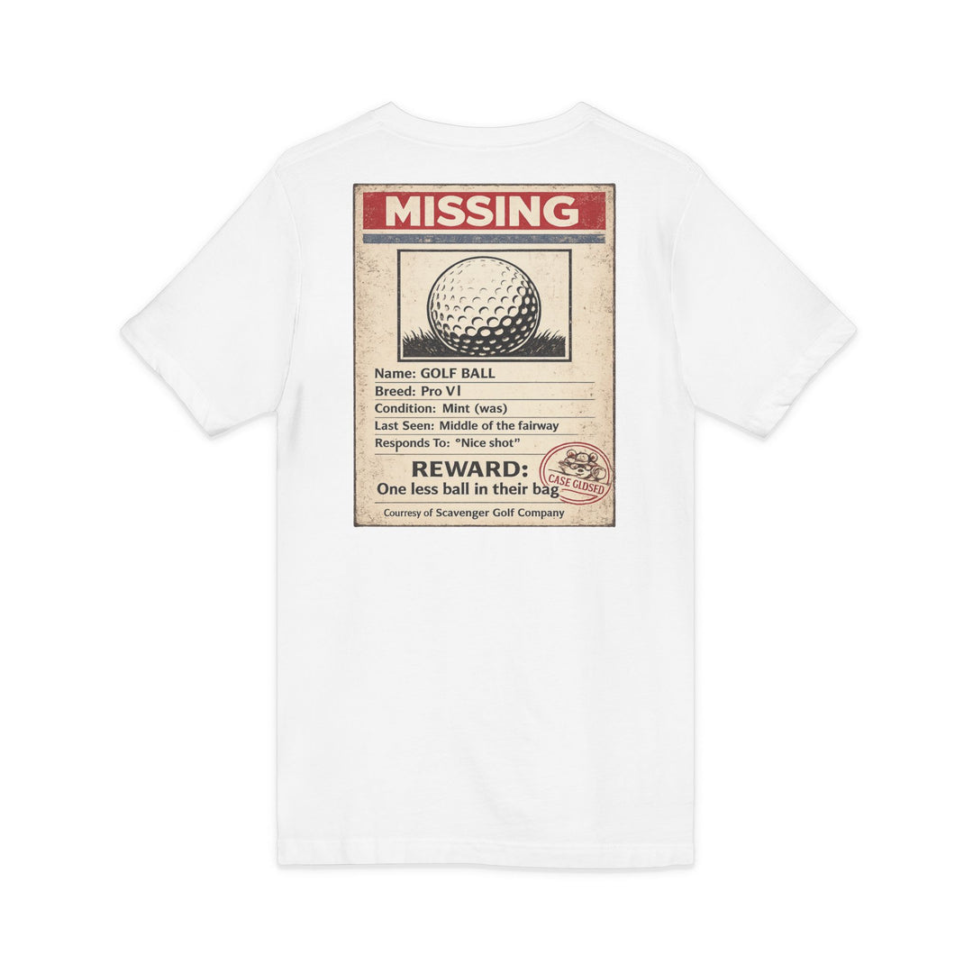 Scavenger Golf’s Lost Ball Case Files – Women’s V-Neck Tee