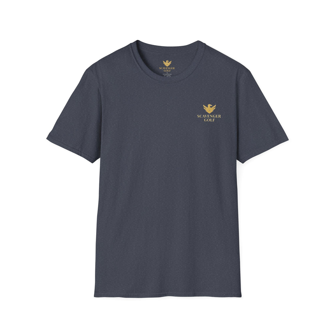 Scavenger Golf's “Son of a *+*+*!” Front 9 Disaster Club Unisex Soft style Tee