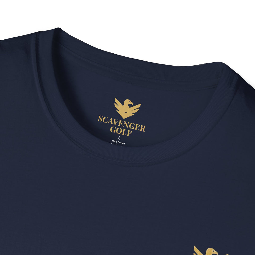Scavenger Golf's “Son of a *+*+*!” Front 9 Disaster Club Unisex Soft style Tee