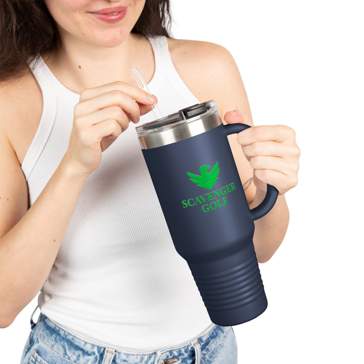 Scavenger Golf CLASSIC LOGO 40oz Insulated Travel Mug – Stainless Steel, Spill-Proof, Hot & Cold All-Day Hydration