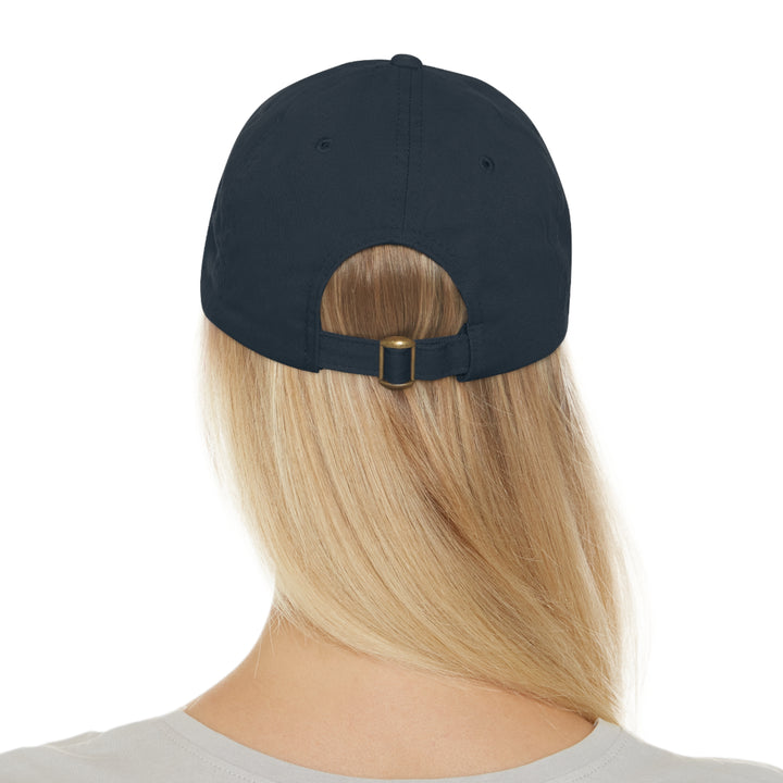 Lost Balls & Wildflowers Round Leather Patch Cap