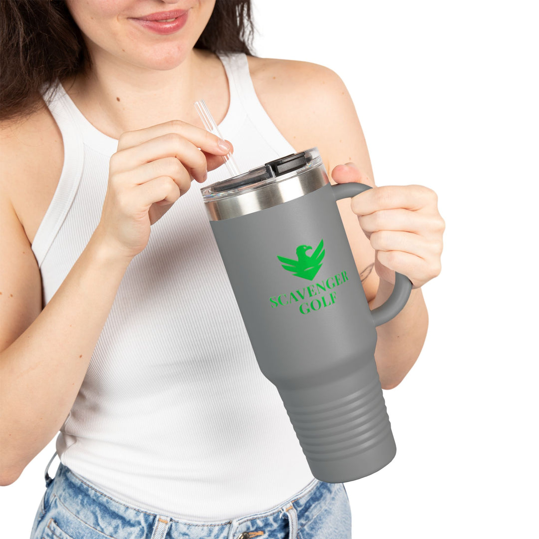 Scavenger Golf CLASSIC LOGO 40oz Insulated Travel Mug – Stainless Steel, Spill-Proof, Hot & Cold All-Day Hydration