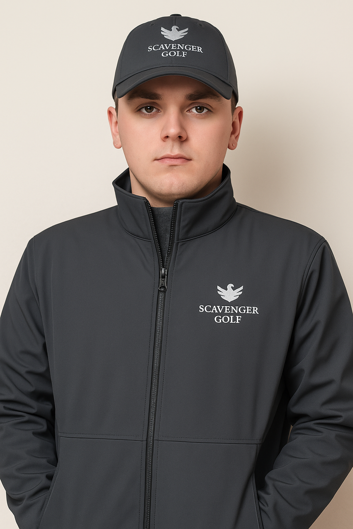 “Stay dry, look sharp, lose balls anyway.” Stylish Soft Shell Jacket for Men, Cozy Outdoor Jacket, Versatile Activewear, Personalized Embroidery Option, Perfect for Fall