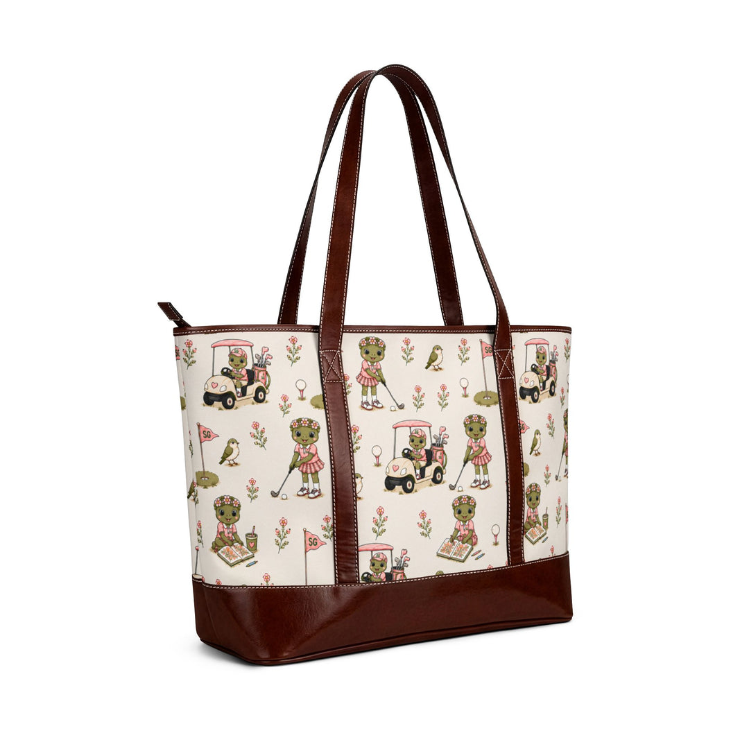 Lost Balls & Wildflowers Vintage Golf Tote Bag