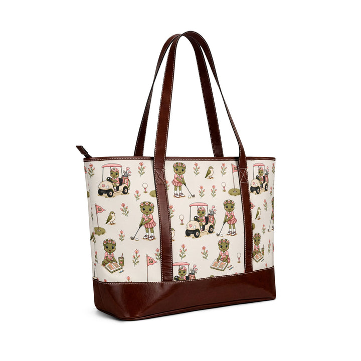 Lost Balls & Wildflowers Vintage Golf Tote Bag