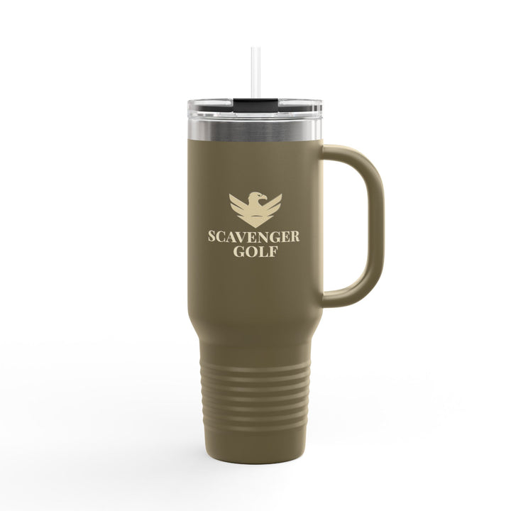 Scavenger Golf 40oz Insulated Travel Mug – Stainless Steel, Spill-Proof, Hot & Cold All-Day Hydration